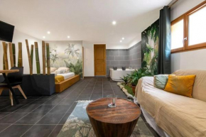 Studio romantique à Baixas avec Jacuzzi - 35m²